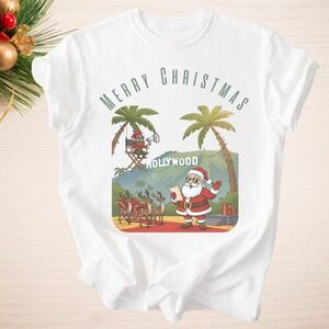 Holly Wood Christmas T Shirt